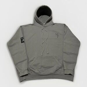 The Essential By Mayfair Mens Gray Oversized Heavy Pullover Hoodie One Size /XL